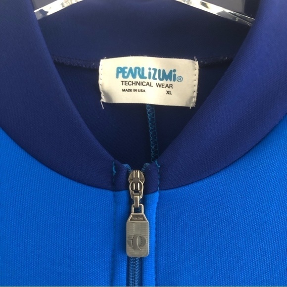 Pearl Izumi Women’s Road Cycling Three Pocket Back Top Blue Color Block Size XL - Picture 2 of 8